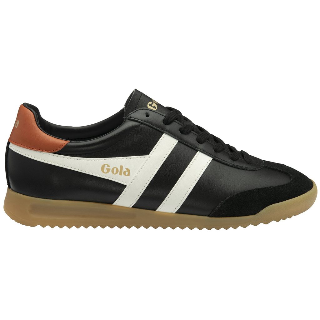 Gola Classics Torpedo Leather Sneakers Czarne Białe Pomarańczowe Polska | 8762CSULE