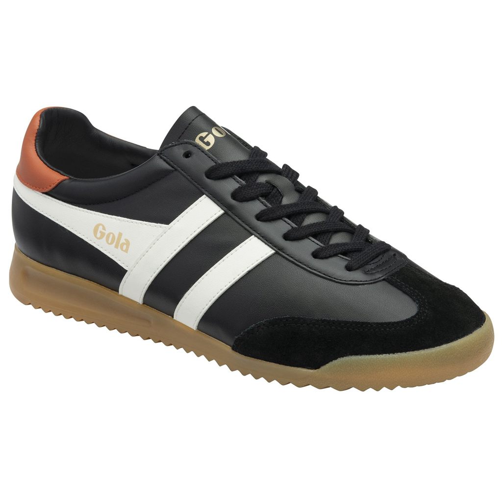 Gola Classics Torpedo Leather Sneakers Czarne Białe Pomarańczowe Polska | 8762CSULE