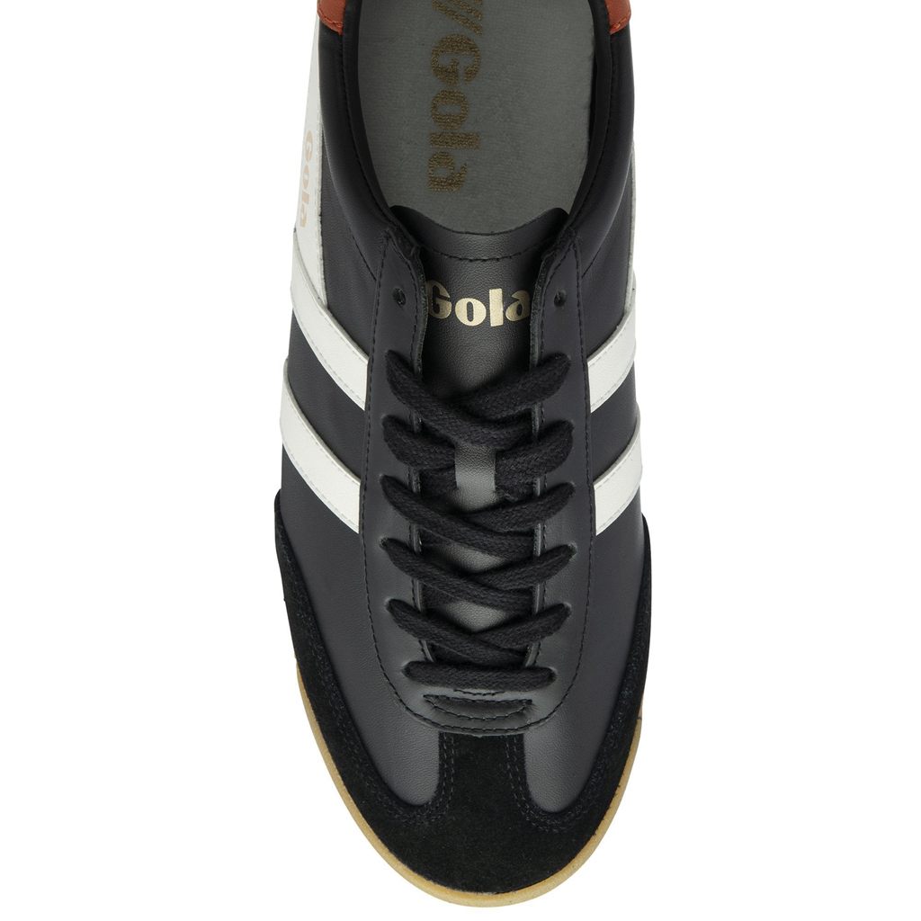Gola Classics Torpedo Leather Sneakers Czarne Białe Pomarańczowe Polska | 8762CSULE
