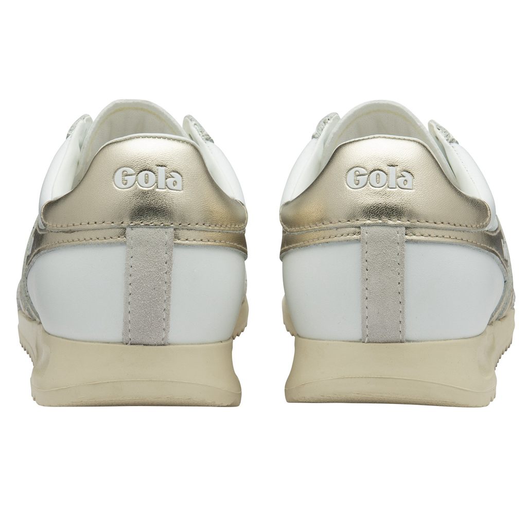 Gola Classics Torpedo Mirror Sneakers Białe Złote Białe Polska | 1037LTREV
