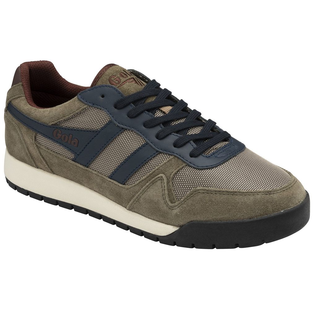Gola Classics Trek Low Sneakers Khaki Granatowe Bordowe Polska | 8975XTJZR