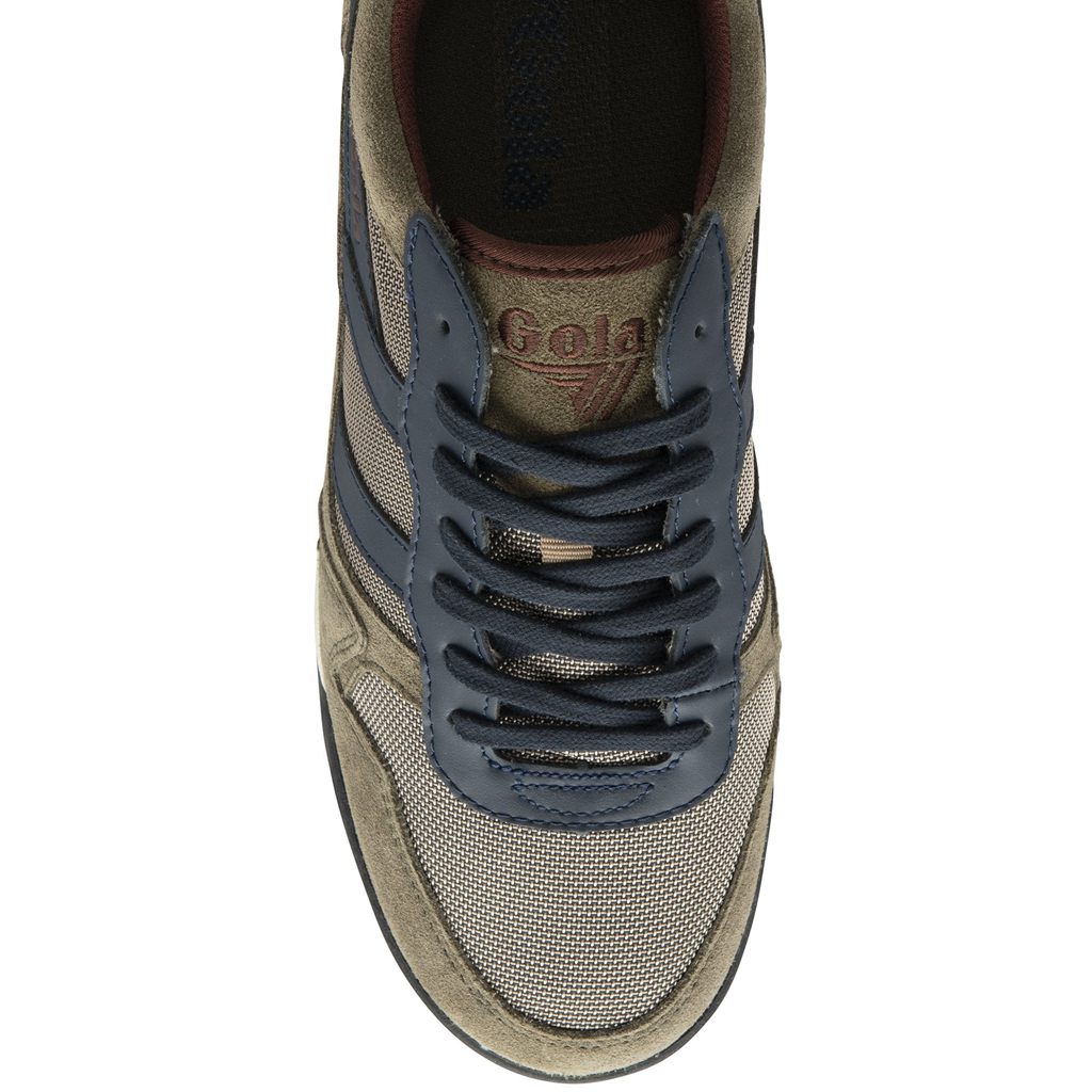Gola Classics Trek Low Sneakers Khaki Granatowe Bordowe Polska | 8975XTJZR