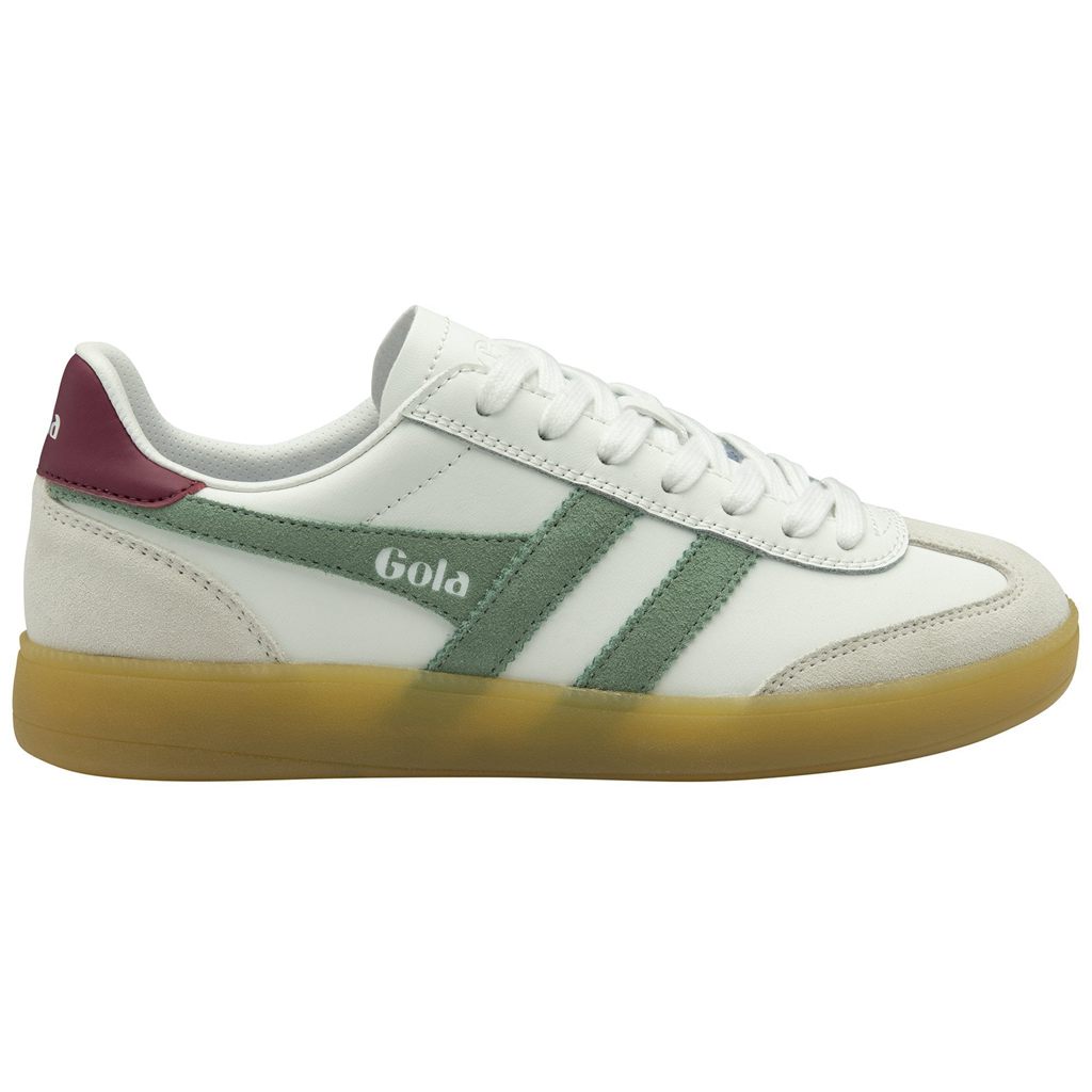 Gola Classics Viper Leather Sneakers Białe Zielone Polska | 8402CVWPR