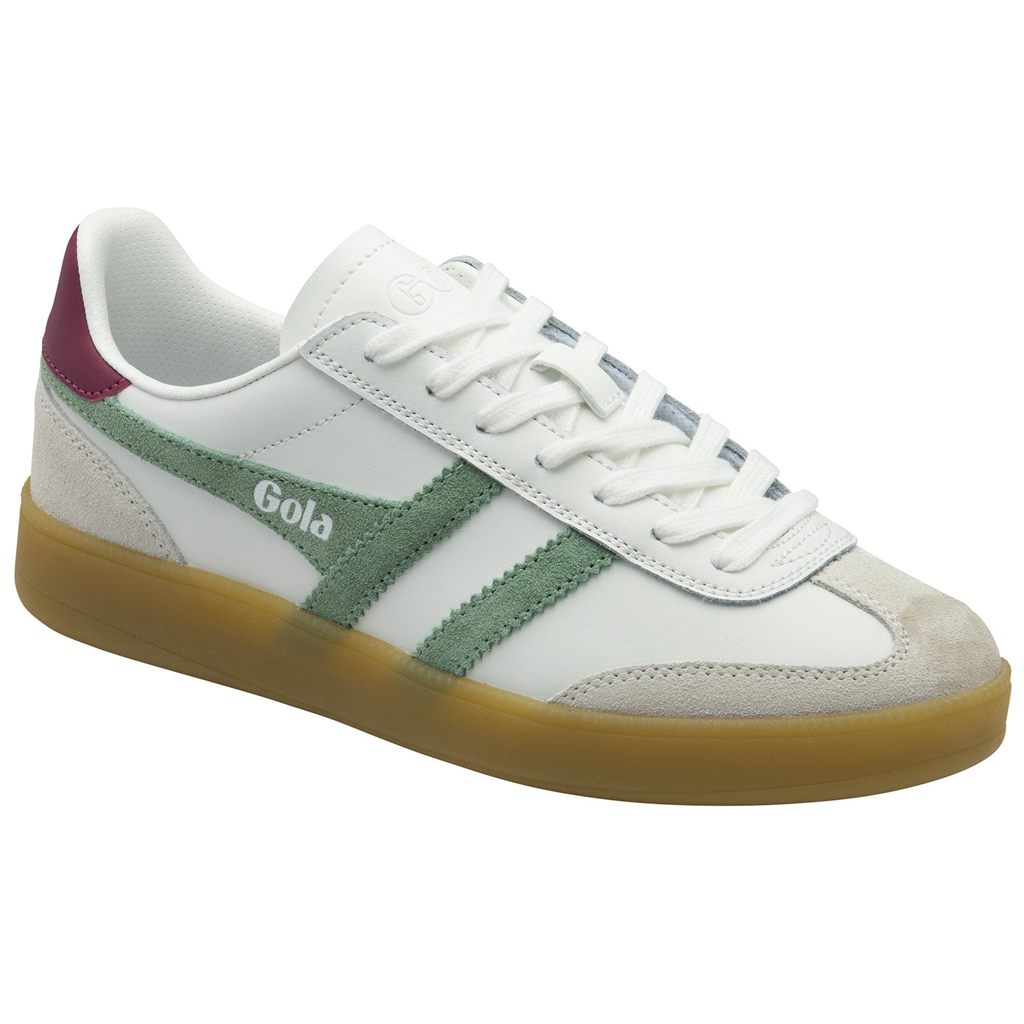 Gola Classics Viper Leather Sneakers Białe Zielone Polska | 8402CVWPR