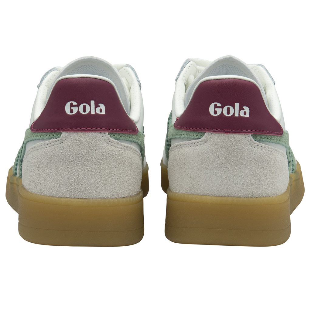 Gola Classics Viper Leather Sneakers Białe Zielone Polska | 8402CVWPR