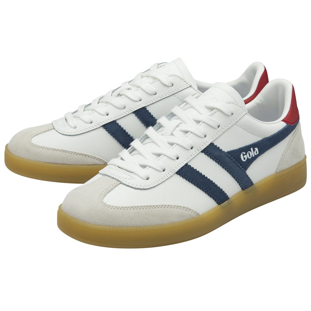 Gola Classics Viper Leather Sneakers Białe Jasny Czerwone Polska | 2146BKMZQ