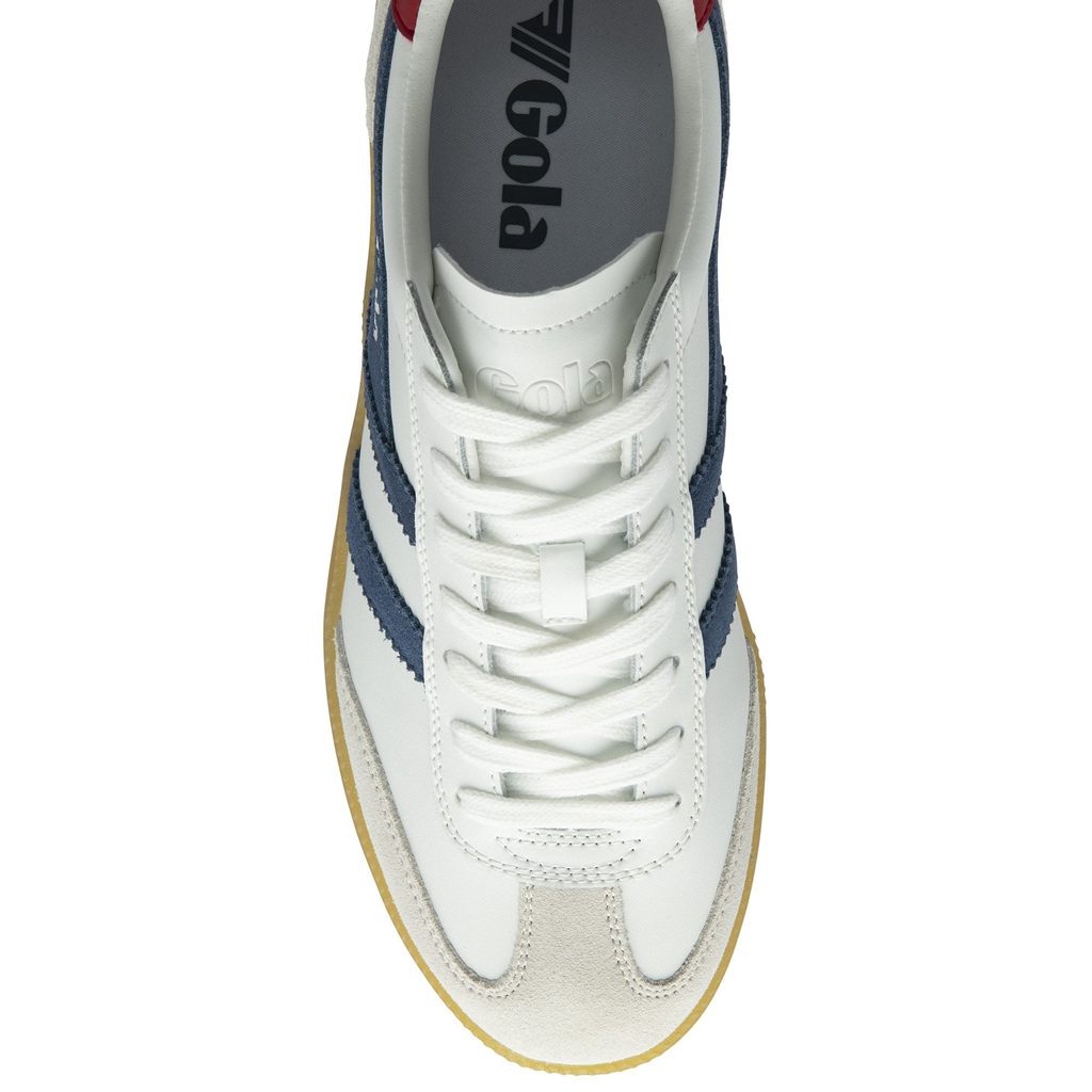 Gola Classics Viper Leather Sneakers Białe Jasny Czerwone Polska | 2146BKMZQ