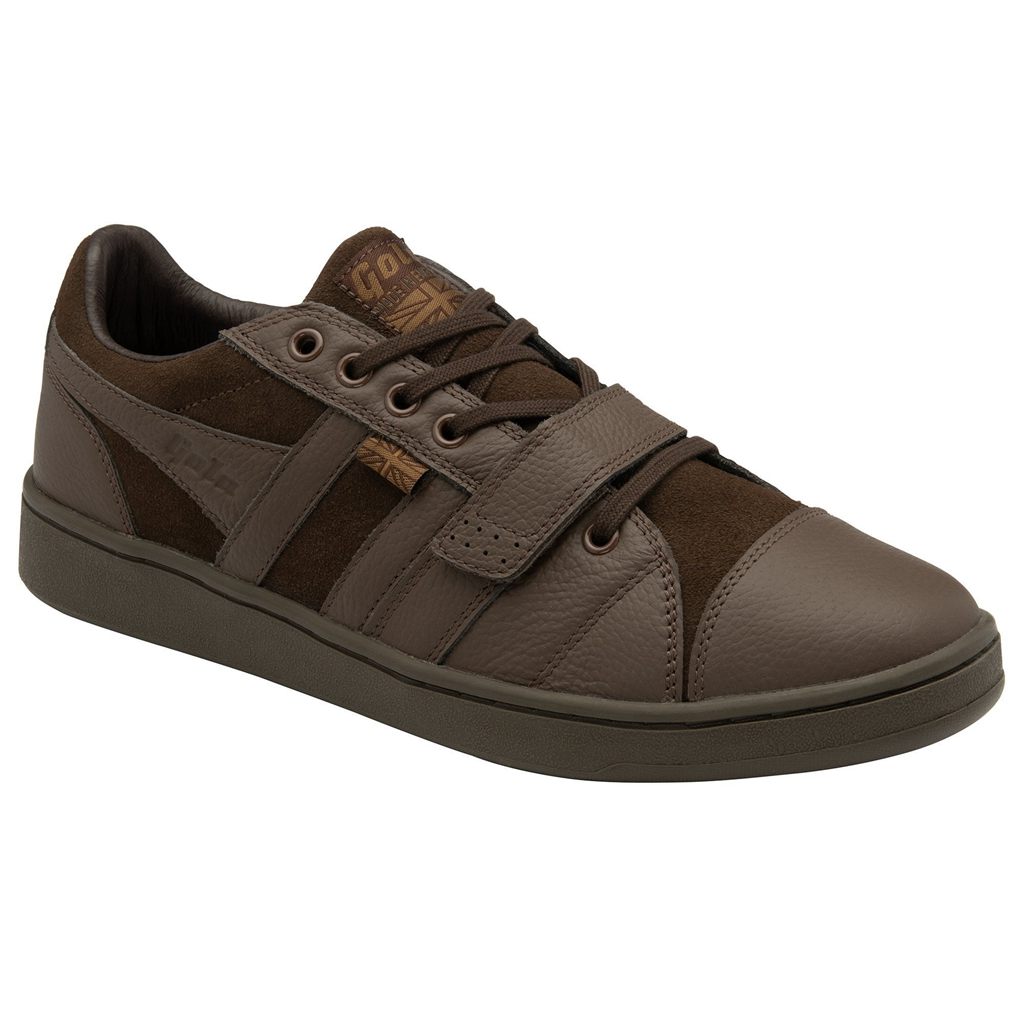 Gola Made in England - 1905 Sentry Engineered Garment Sneakers Brązowe Brązowe Polska | 6975IRWOD