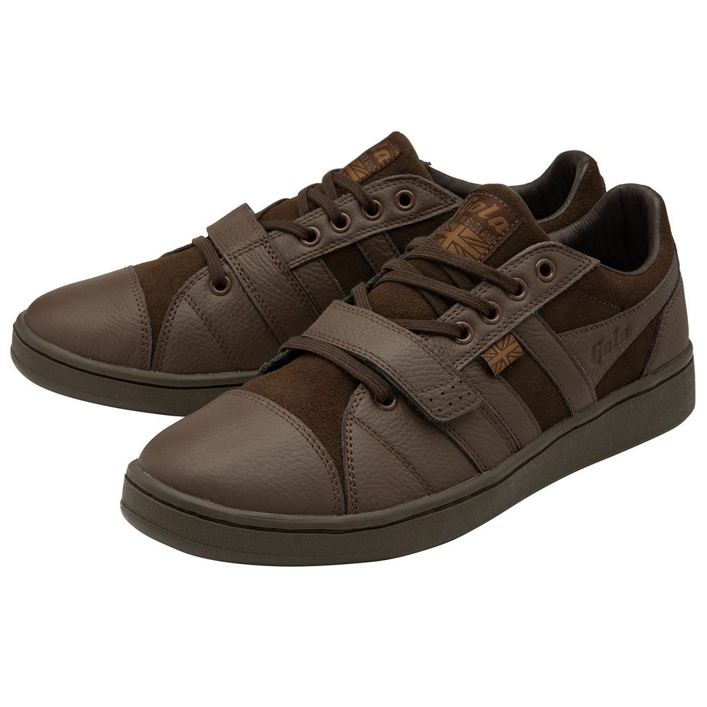 Gola Made in England - 1905 Sentry Engineered Garment Sneakers Brązowe Brązowe Polska | 6975IRWOD
