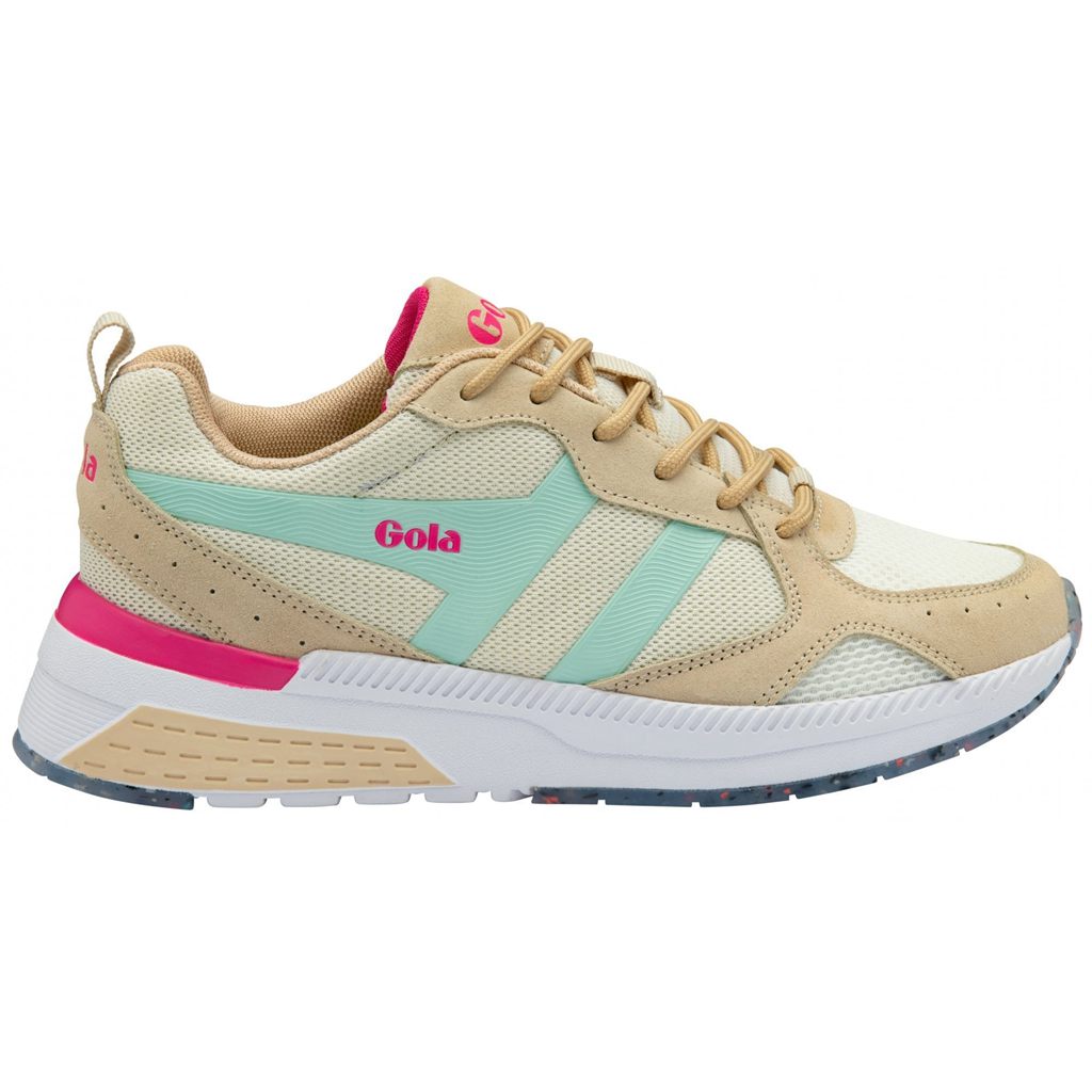 Gola Performance Navis Sneakers Białe Niebieskie Różowe Polska | 1230EDNZR