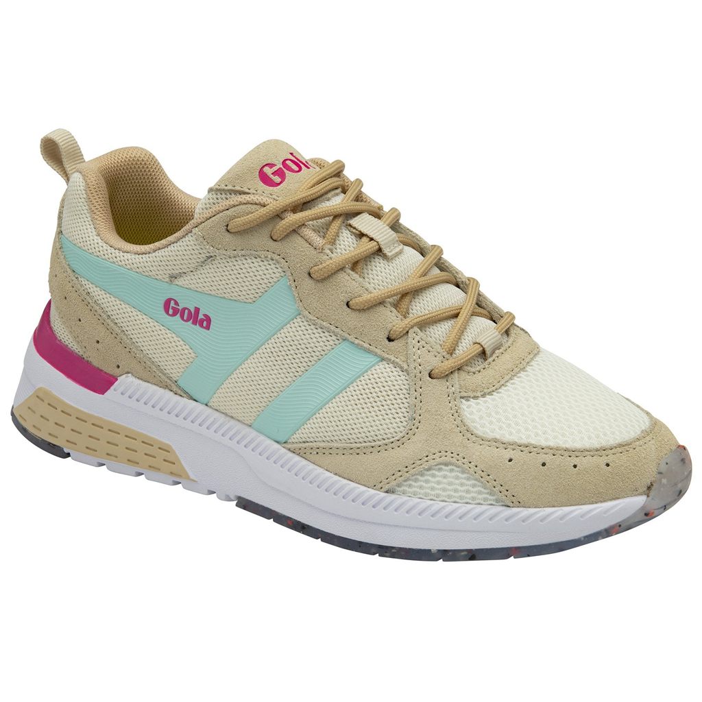 Gola Performance Navis Sneakers Białe Niebieskie Różowe Polska | 1230EDNZR