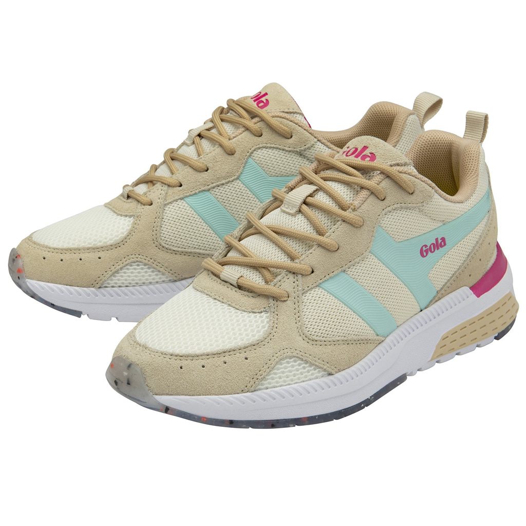 Gola Performance Navis Sneakers Białe Niebieskie Różowe Polska | 1230EDNZR