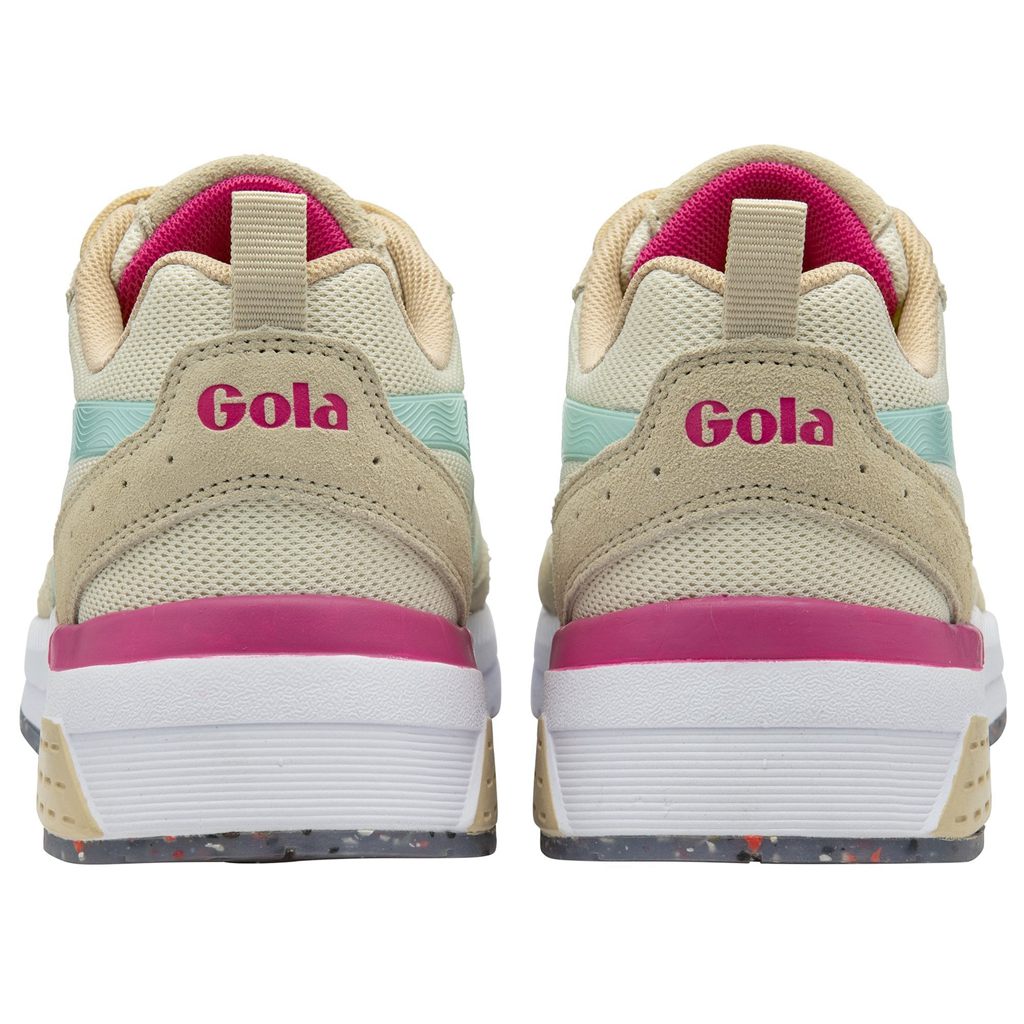 Gola Performance Navis Sneakers Białe Niebieskie Różowe Polska | 1230EDNZR