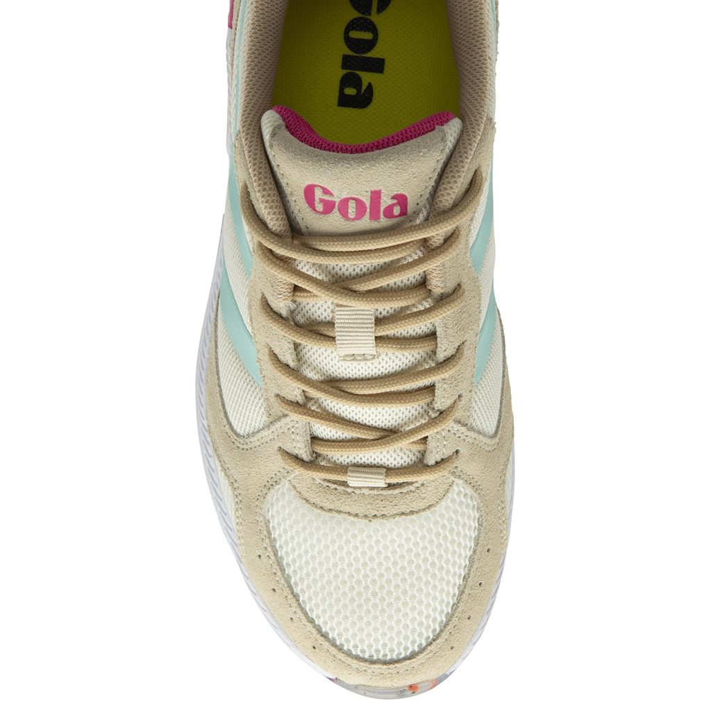 Gola Performance Navis Sneakers Białe Niebieskie Różowe Polska | 1230EDNZR
