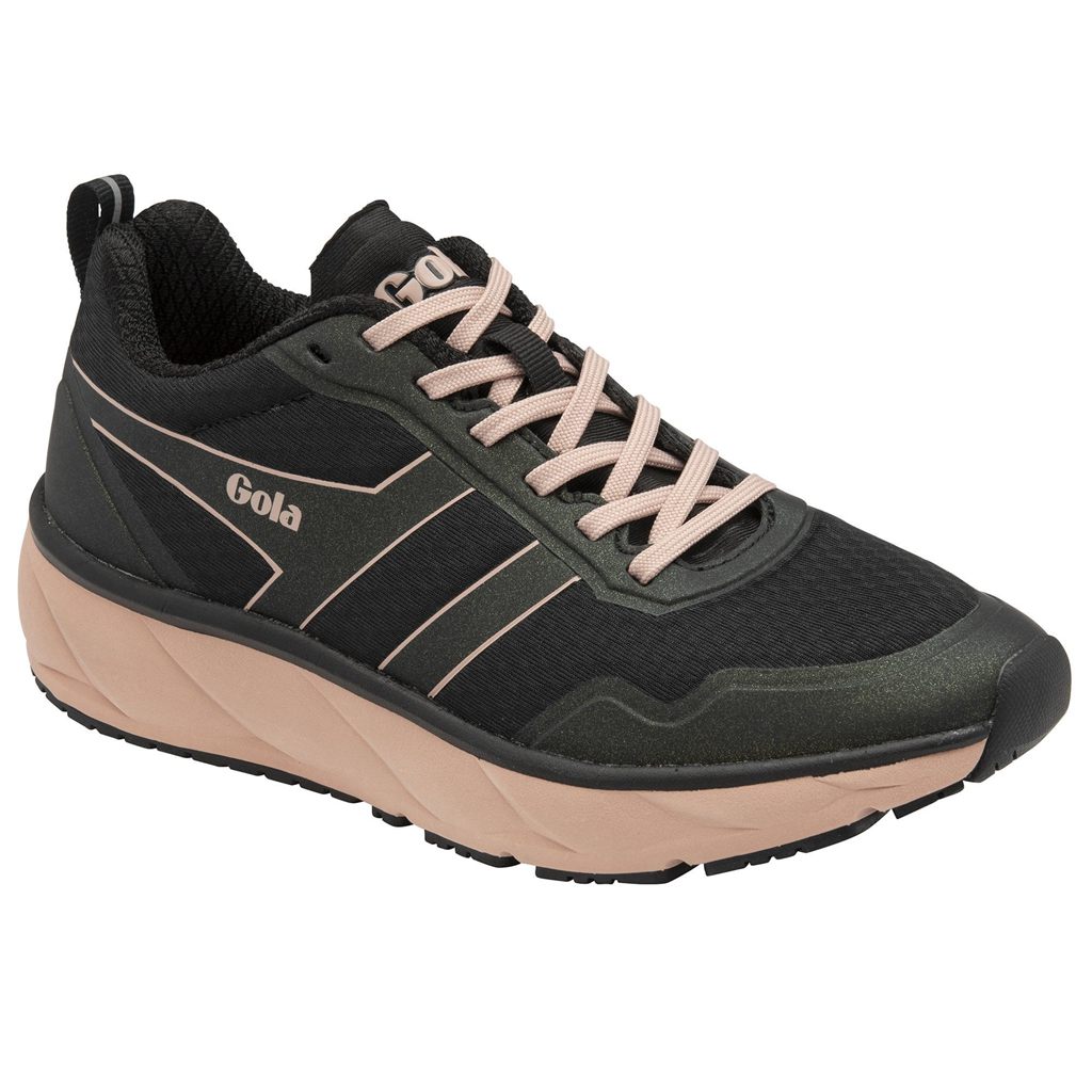 Gola Performance Typhoon Sneakers Czarne Różowe Polska | 4678BYSIR