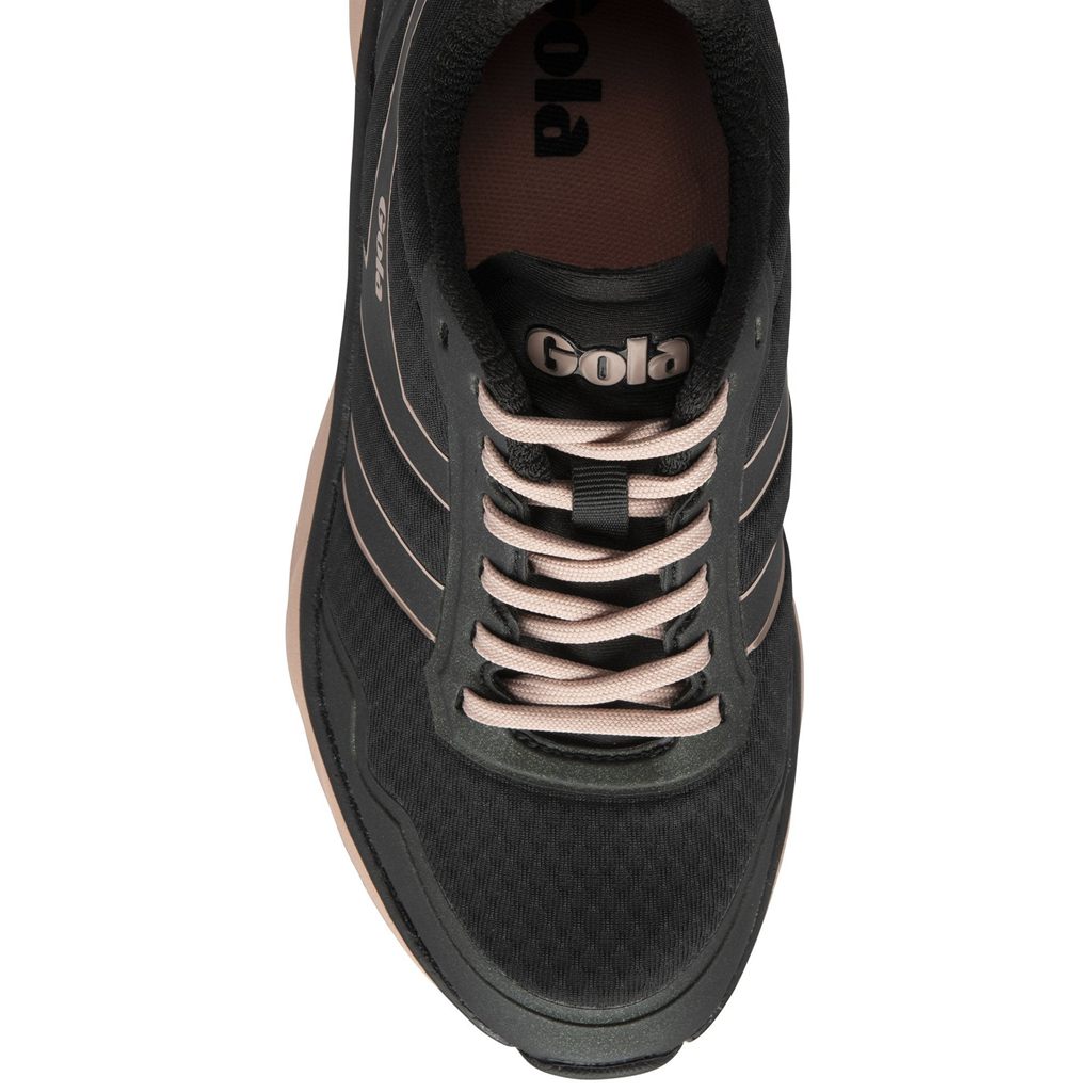 Gola Performance Typhoon Sneakers Czarne Różowe Polska | 4678BYSIR