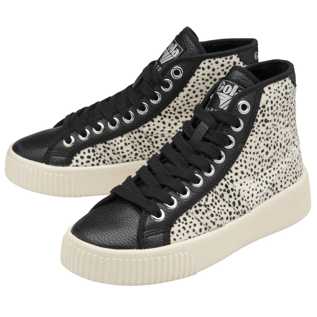 Gola Vegan Classics Baseline High Safari Pure Shoes Czarne Polska | 6847NJQHV