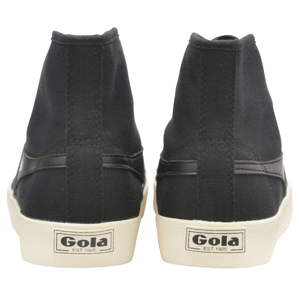 Gola Vegan Classics Coaster High Sneakers Czarne Białe Polska | 1650UPDRX