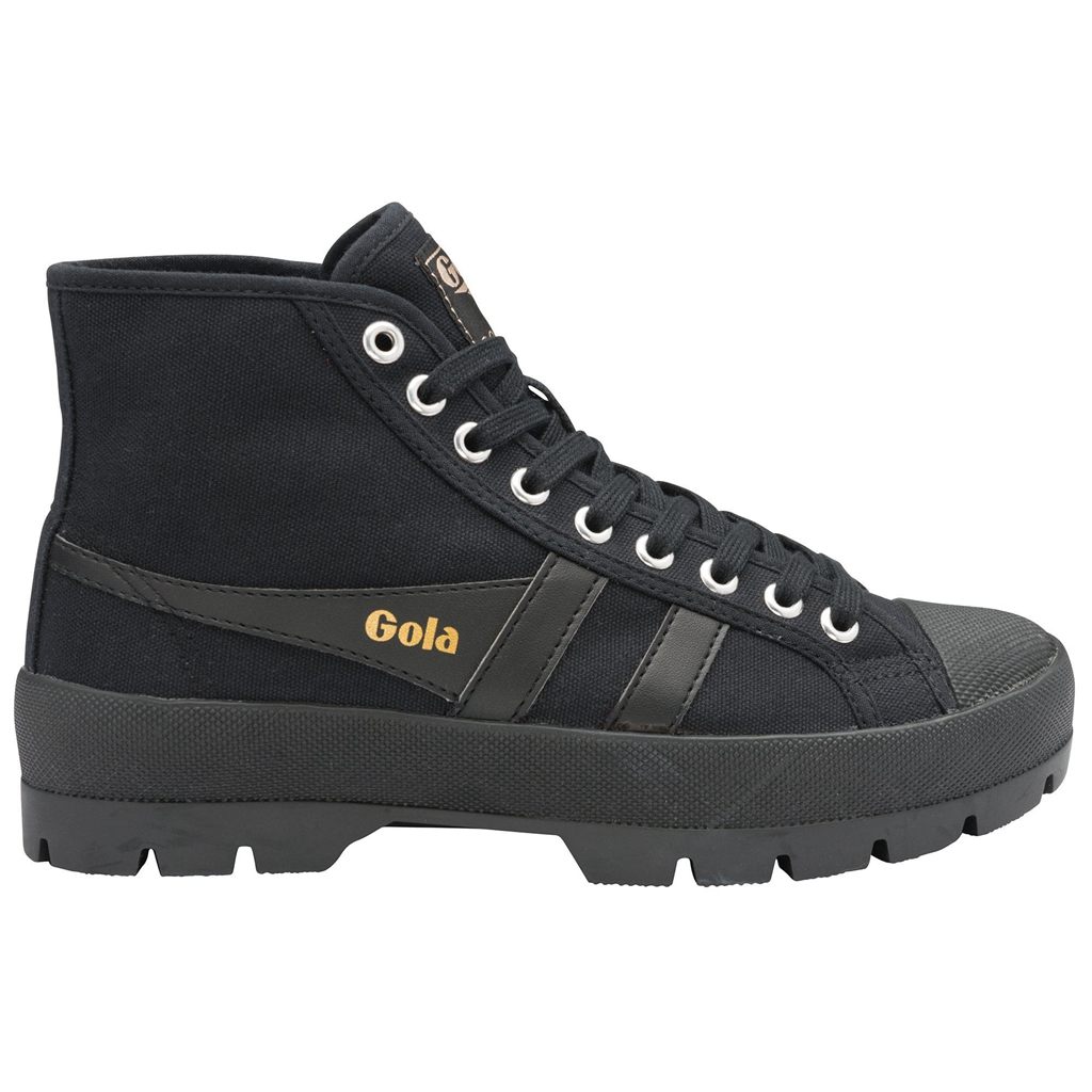 Gola Vegan Classics Coaster Peak High Sneakers Czarne Czarne Czarne Polska | 9801HVZXC
