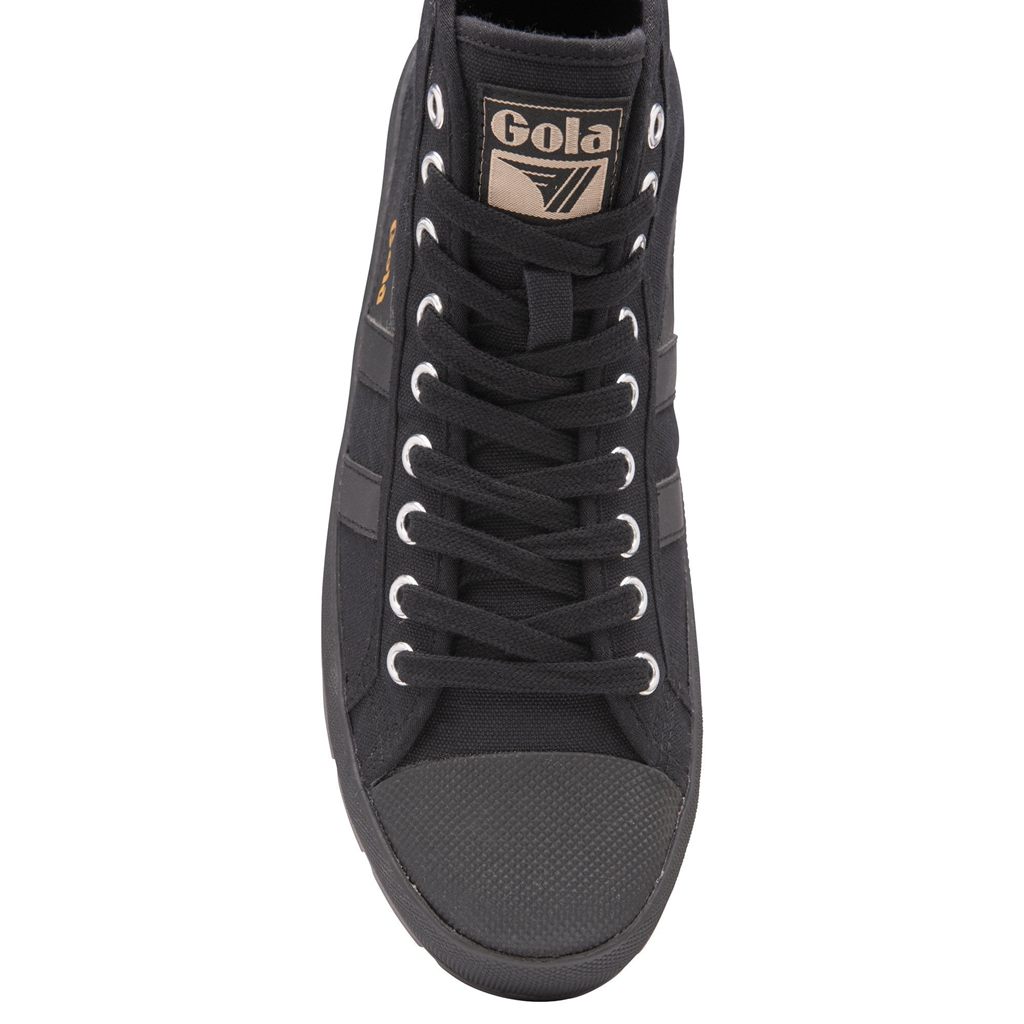 Gola Vegan Classics Coaster Peak High Sneakers Czarne Czarne Czarne Polska | 9801HVZXC