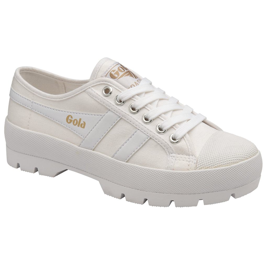Gola Vegan Classics Coaster Peak Sneakers Białe Białe Polska | 2680HZADE