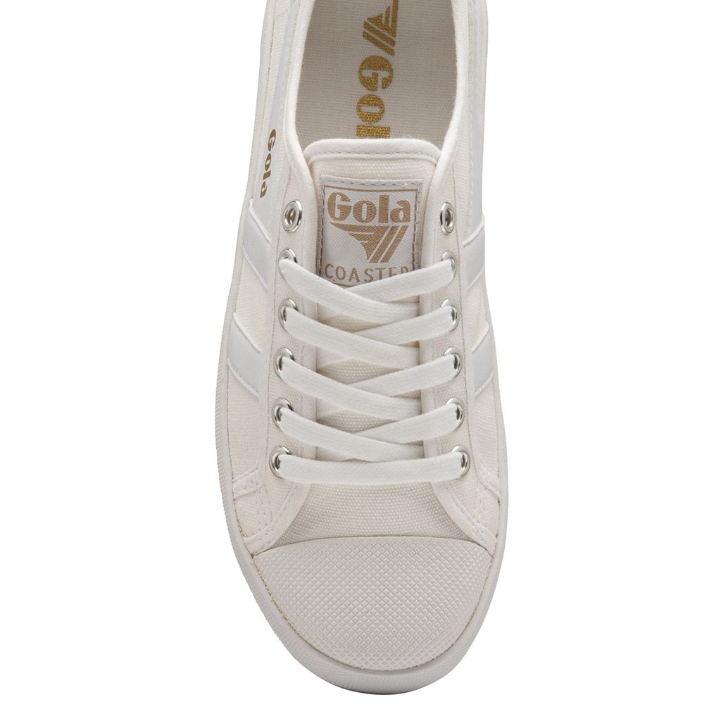 Gola Vegan Classics Coaster Peak Sneakers Białe Białe Polska | 2680HZADE