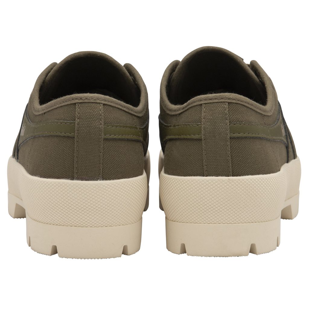 Gola Vegan Classics Coaster Peak Sneakers Khaki Khaki Białe Polska | 3091VOTRZ