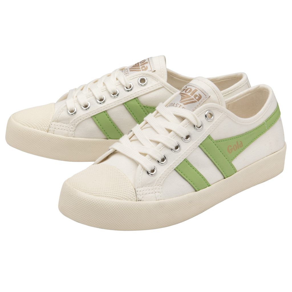 Gola Vegan Classics Coaster Shoes Białe Zielone Polska | 8961TIYSB