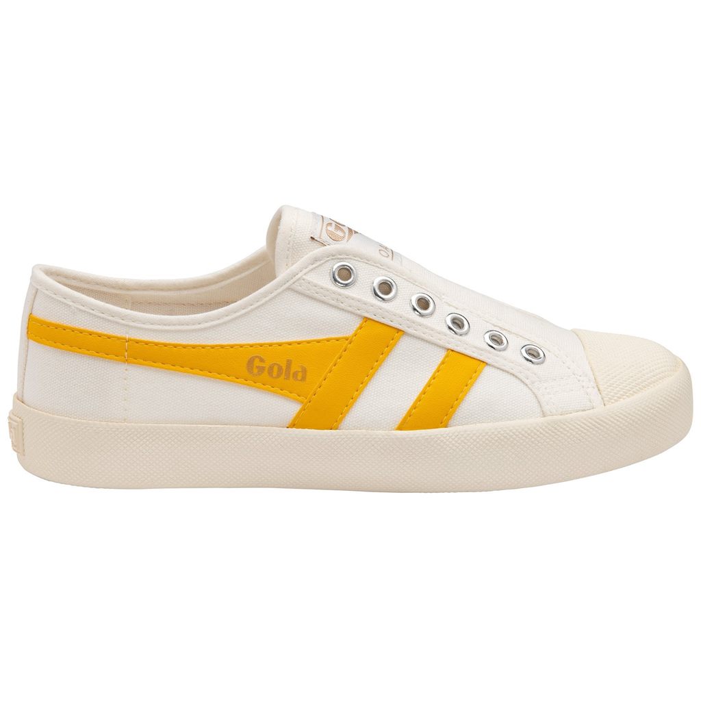 Gola Vegan Classics Coaster Slip Shoes Białe Polska | 3257TFEBC