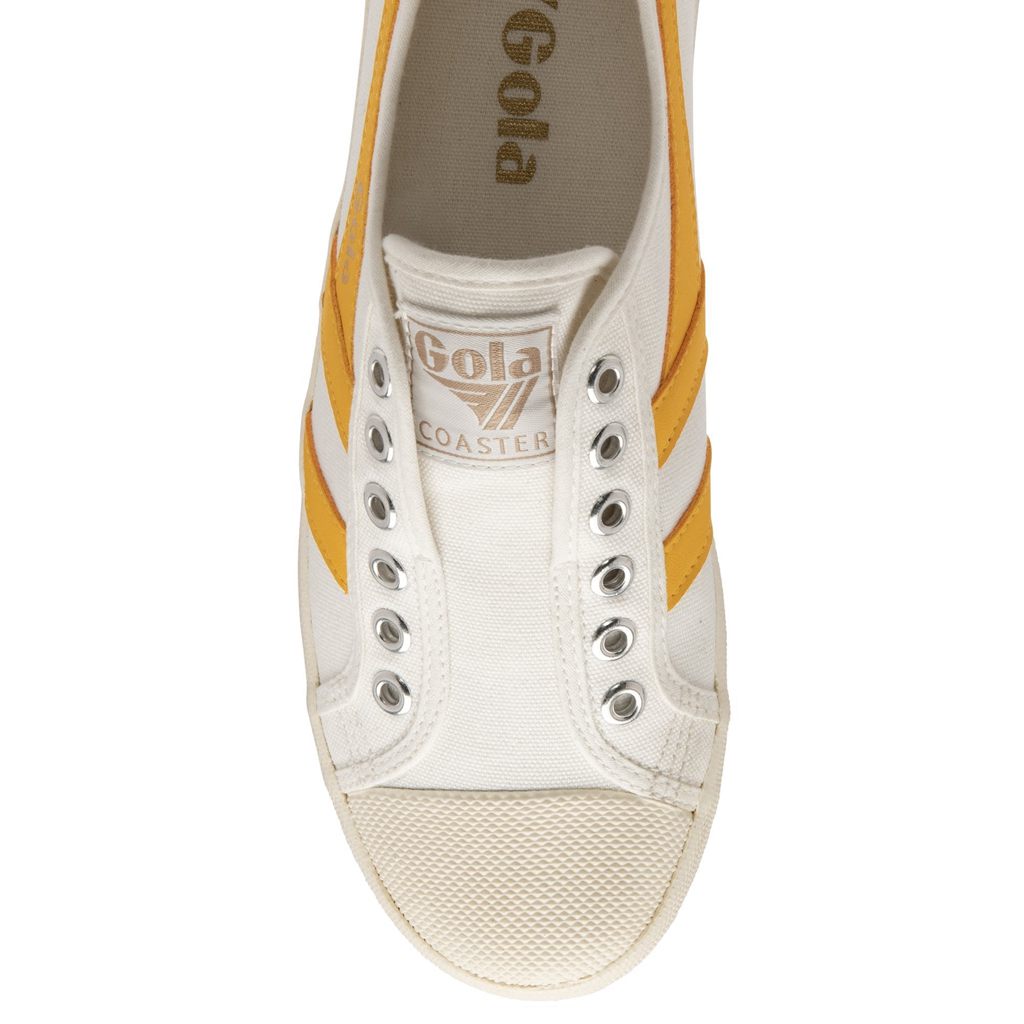 Gola Vegan Classics Coaster Slip Shoes Białe Polska | 3257TFEBC
