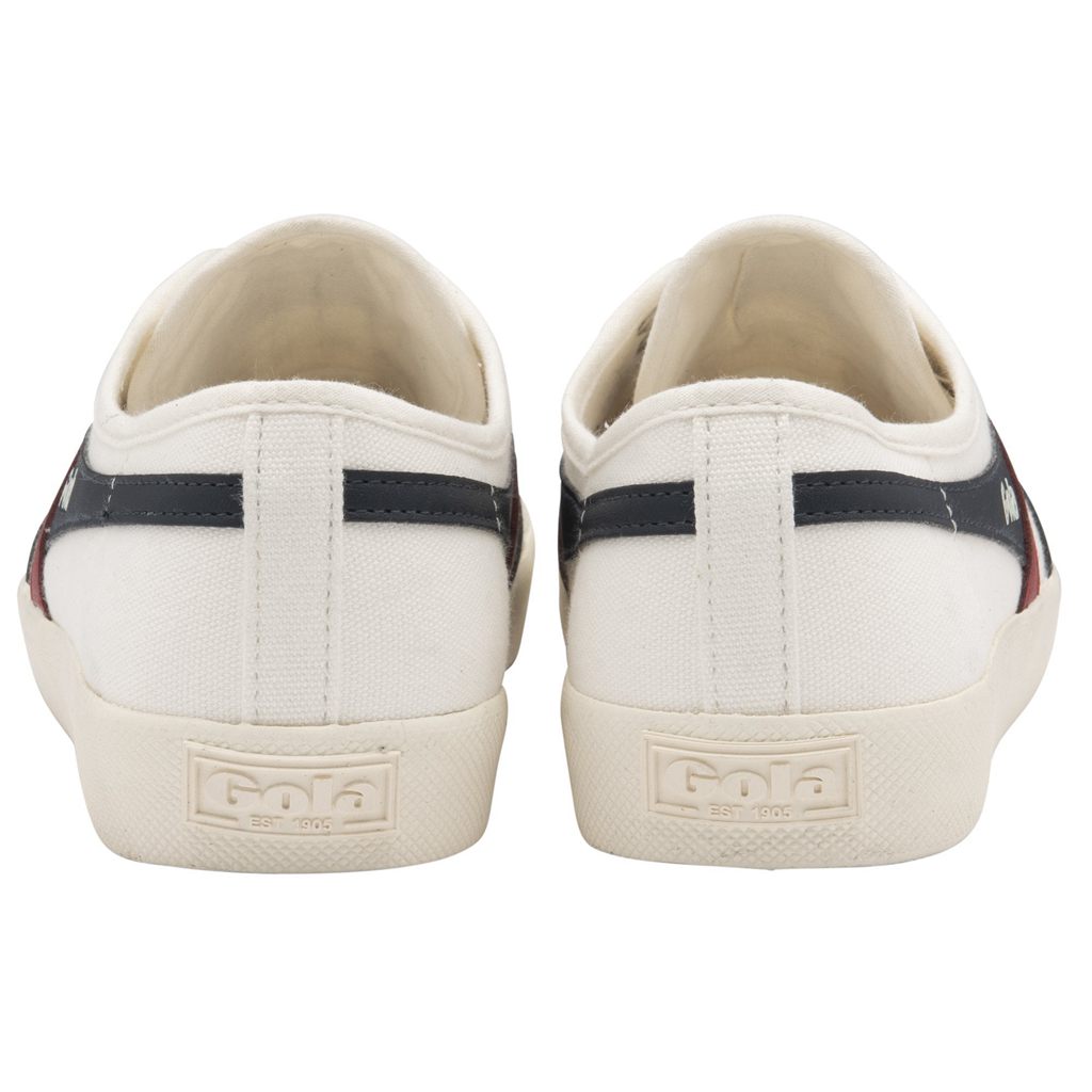 Gola Vegan Classics Coaster Slip Shoes Białe Granatowe Czerwone Polska | 7624QYMCJ