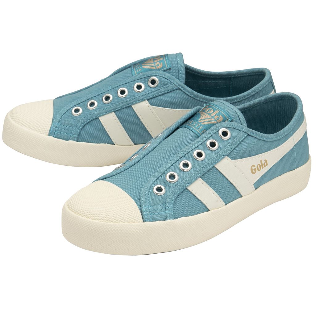 Gola Vegan Classics Coaster Slip Shoes Białe Polska | 1972VCUOZ
