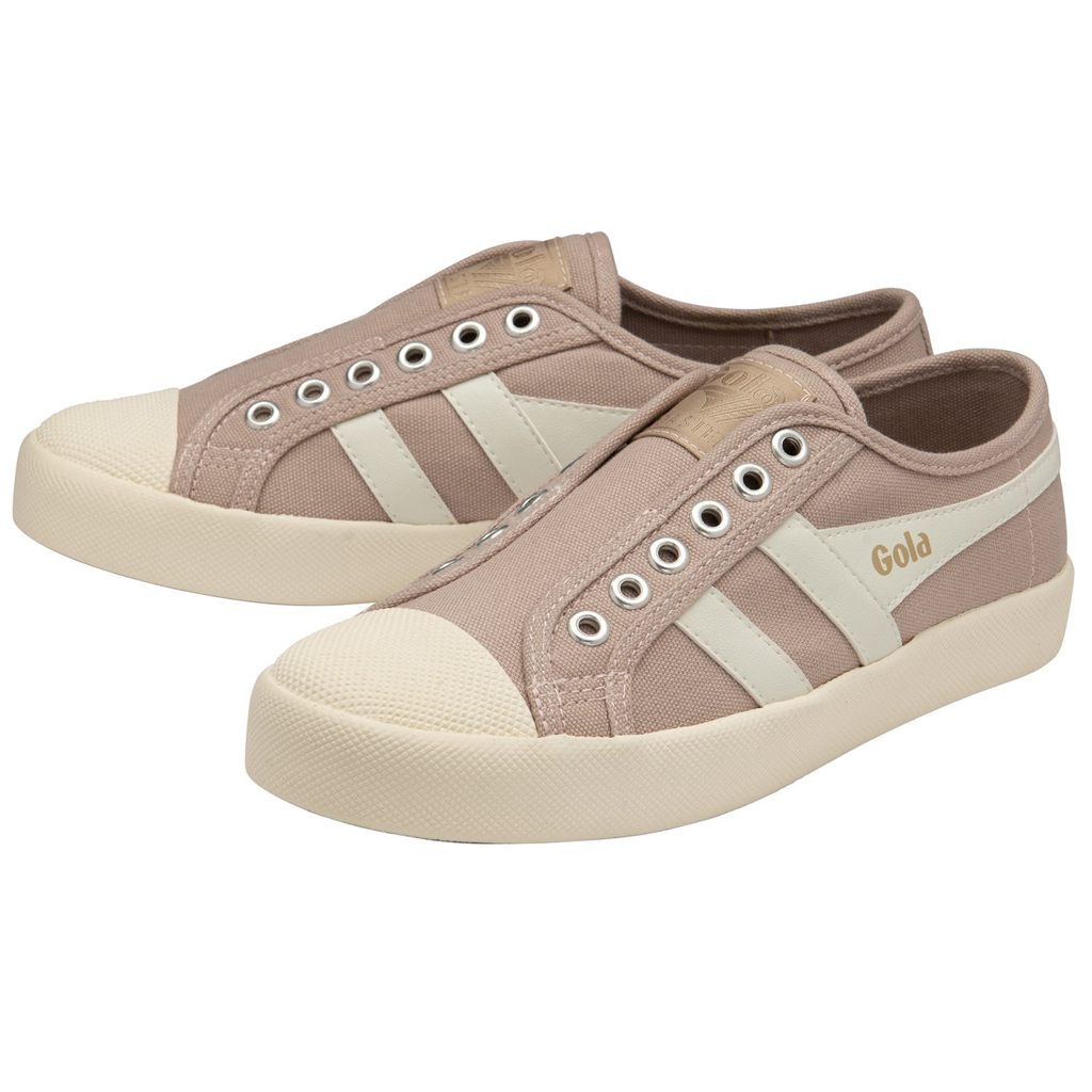 Gola Vegan Classics Coaster Slip Shoes Białe Polska | 9125TYJMR