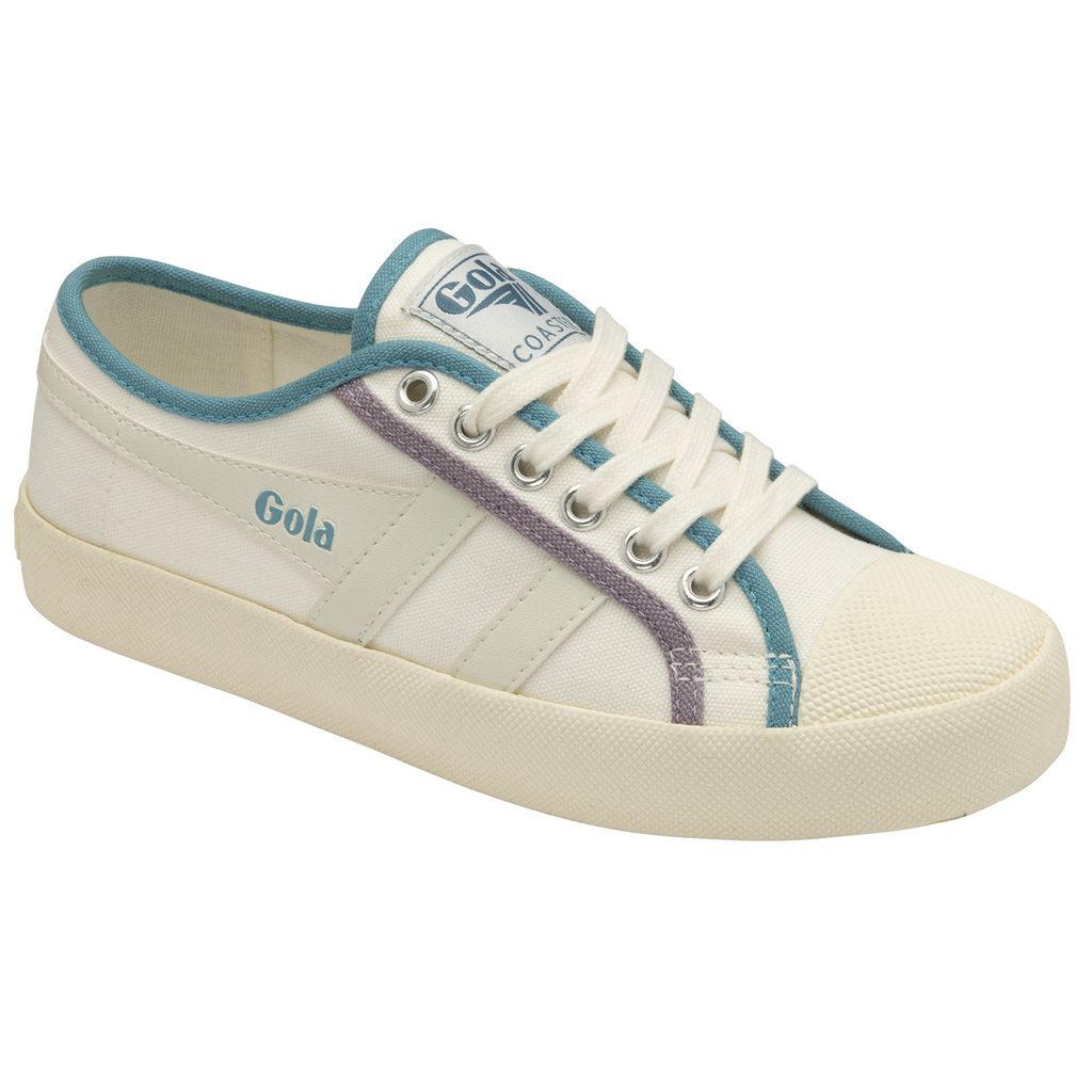 Gola Vegan Classics Coaster Smash Shoes Białe Polska | 3169LCWGR