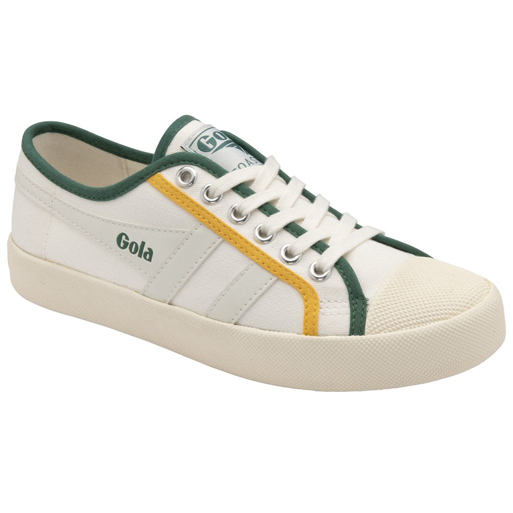 Gola Vegan Classics Coaster Smash Shoes Białe Ciemny Zielone Polska | 7859MWCIG