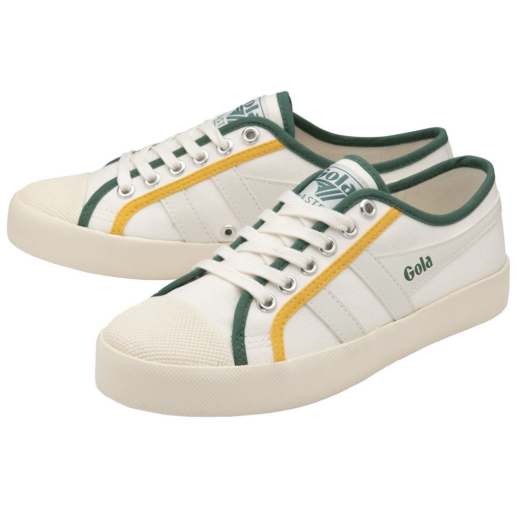 Gola Vegan Classics Coaster Smash Shoes Białe Ciemny Zielone Polska | 7859MWCIG