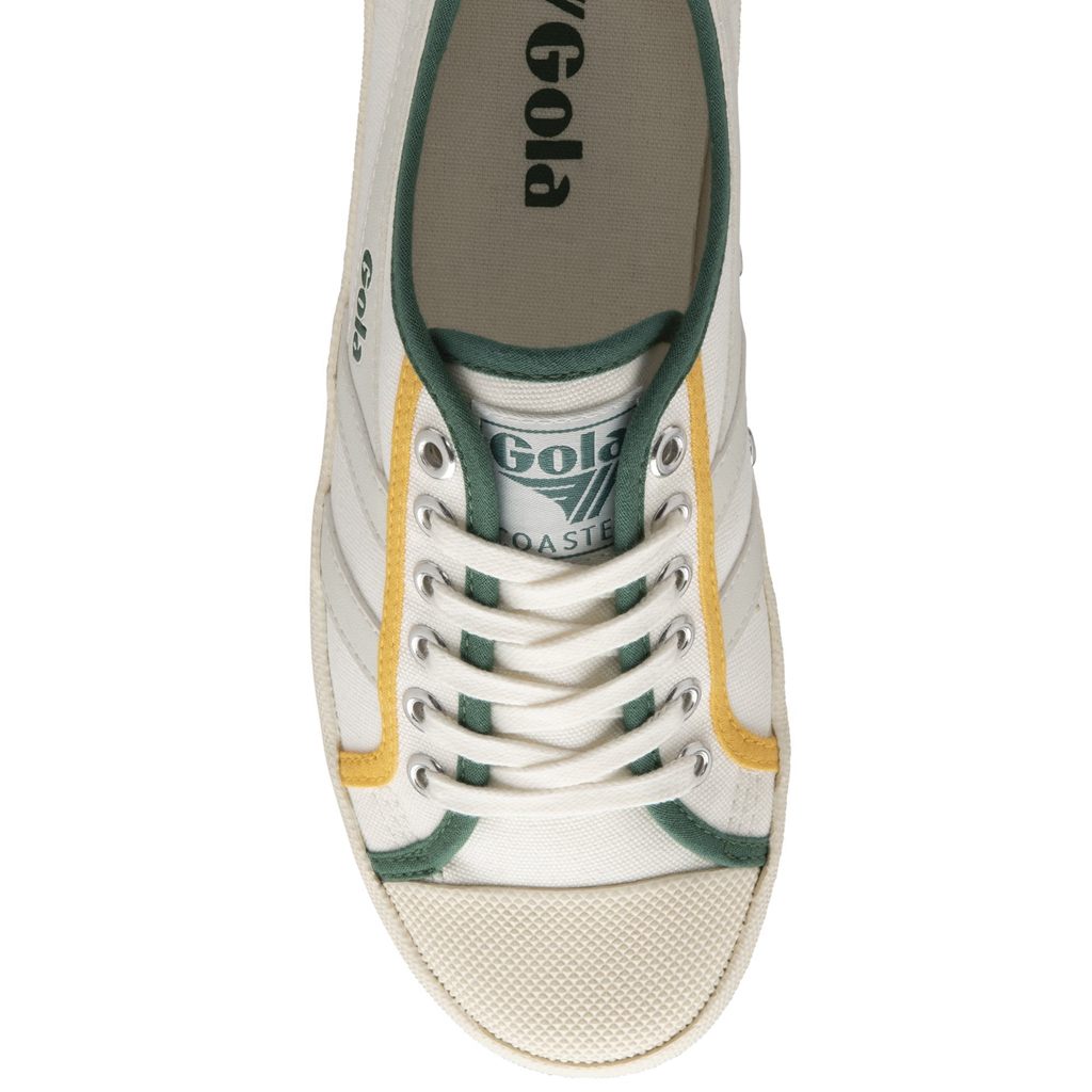 Gola Vegan Classics Coaster Smash Shoes Białe Ciemny Zielone Polska | 7859MWCIG