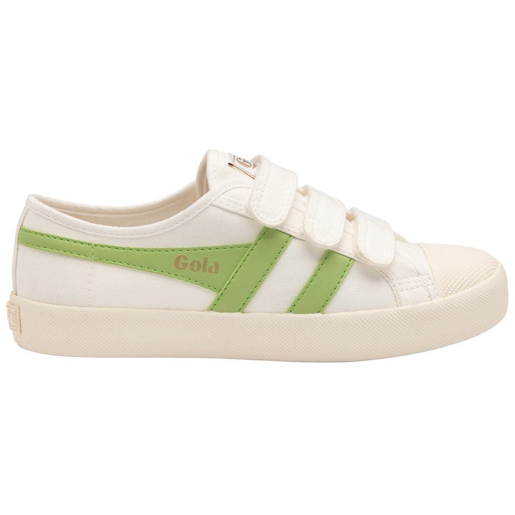 Gola Vegan Classics Coaster Strap Sneakers Białe Zielone Polska | 6702BGDEL