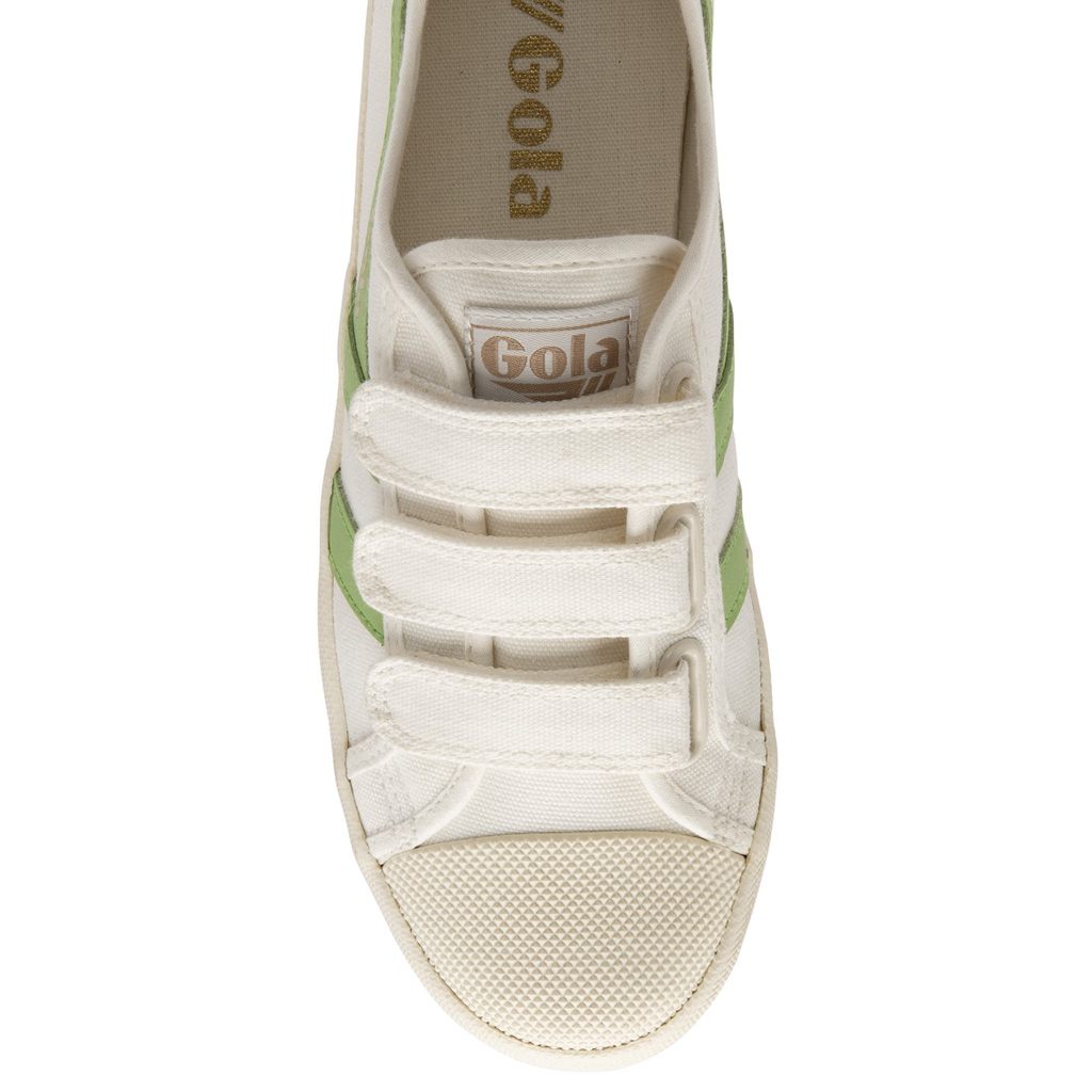 Gola Vegan Classics Coaster Strap Sneakers Białe Zielone Polska | 6702BGDEL