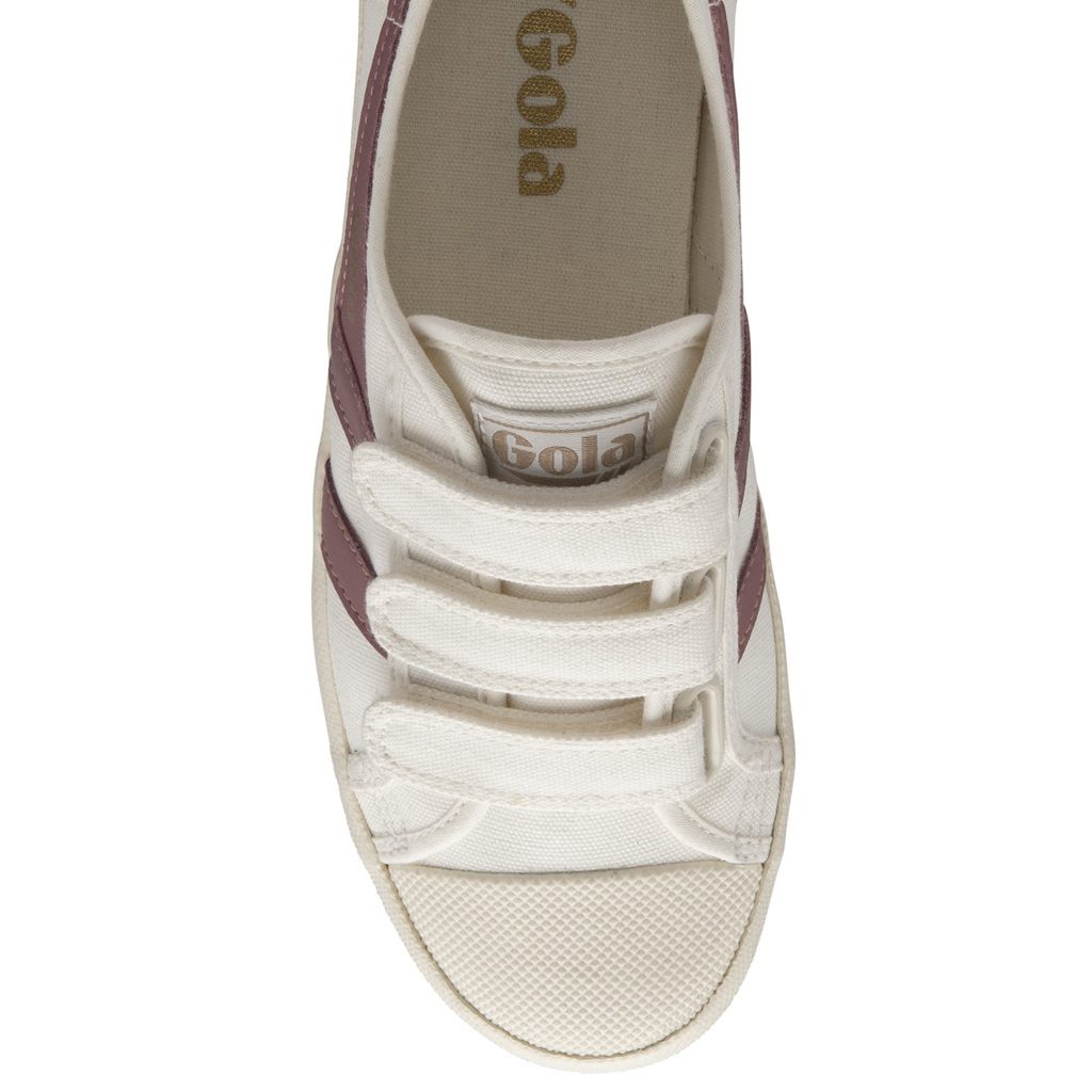 Gola Vegan Classics Coaster Strap Sneakers Białe Różowe Polska | 8106GEPDR
