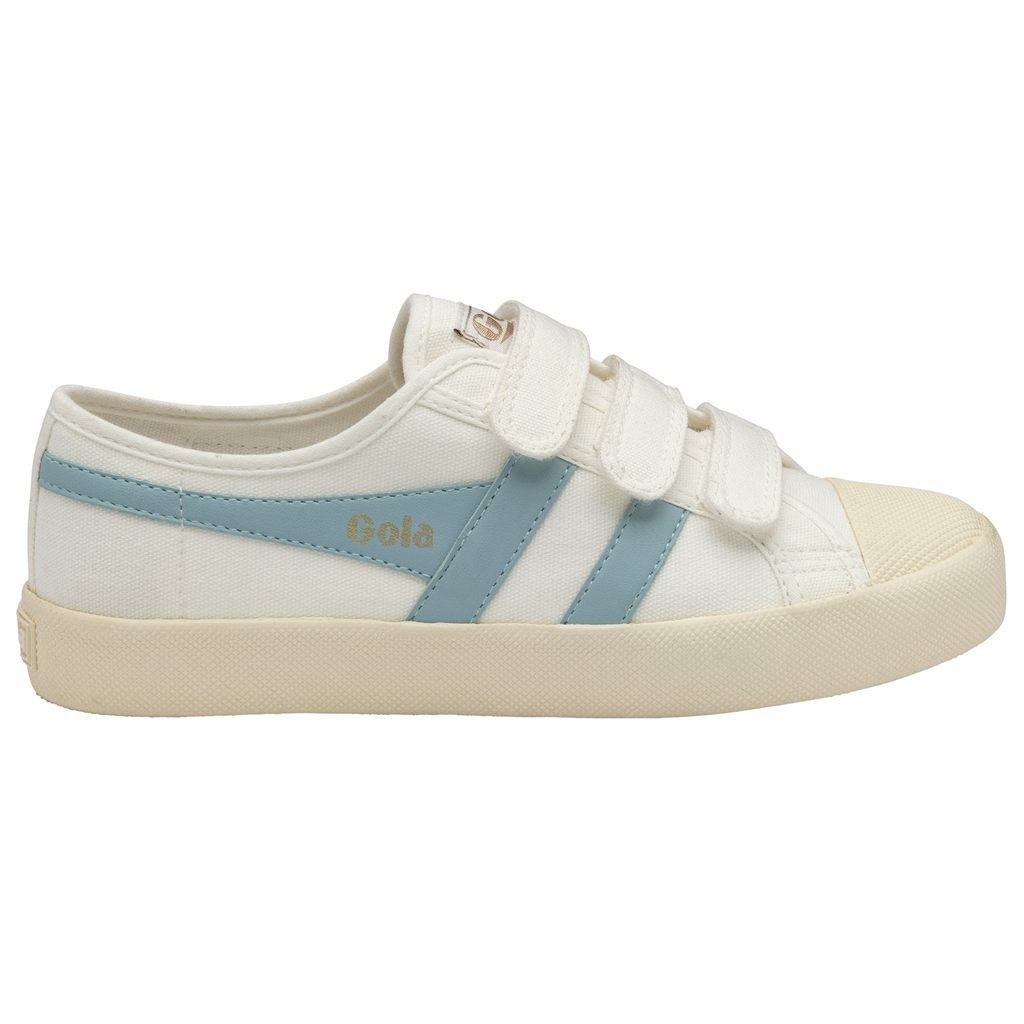Gola Vegan Classics Coaster Strap Sneakers Białe Niebieskie Polska | 1874VYAFG