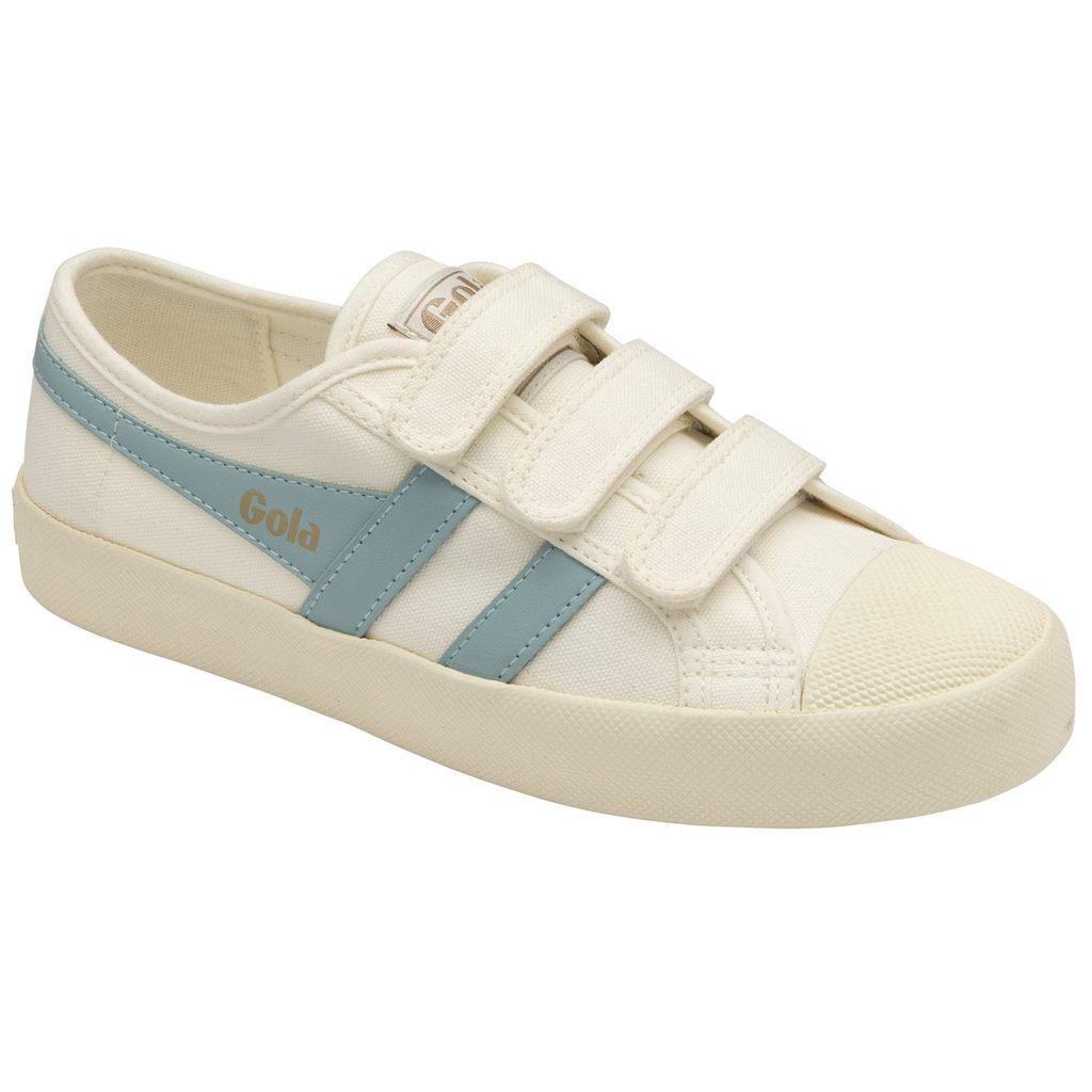 Gola Vegan Classics Coaster Strap Sneakers Białe Niebieskie Polska | 1874VYAFG