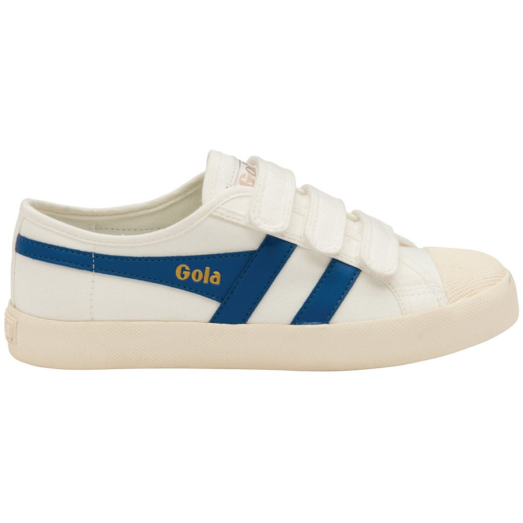 Gola Vegan Classics Coaster Strap Sneakers Białe Niebieskie Polska | 4589YULSC