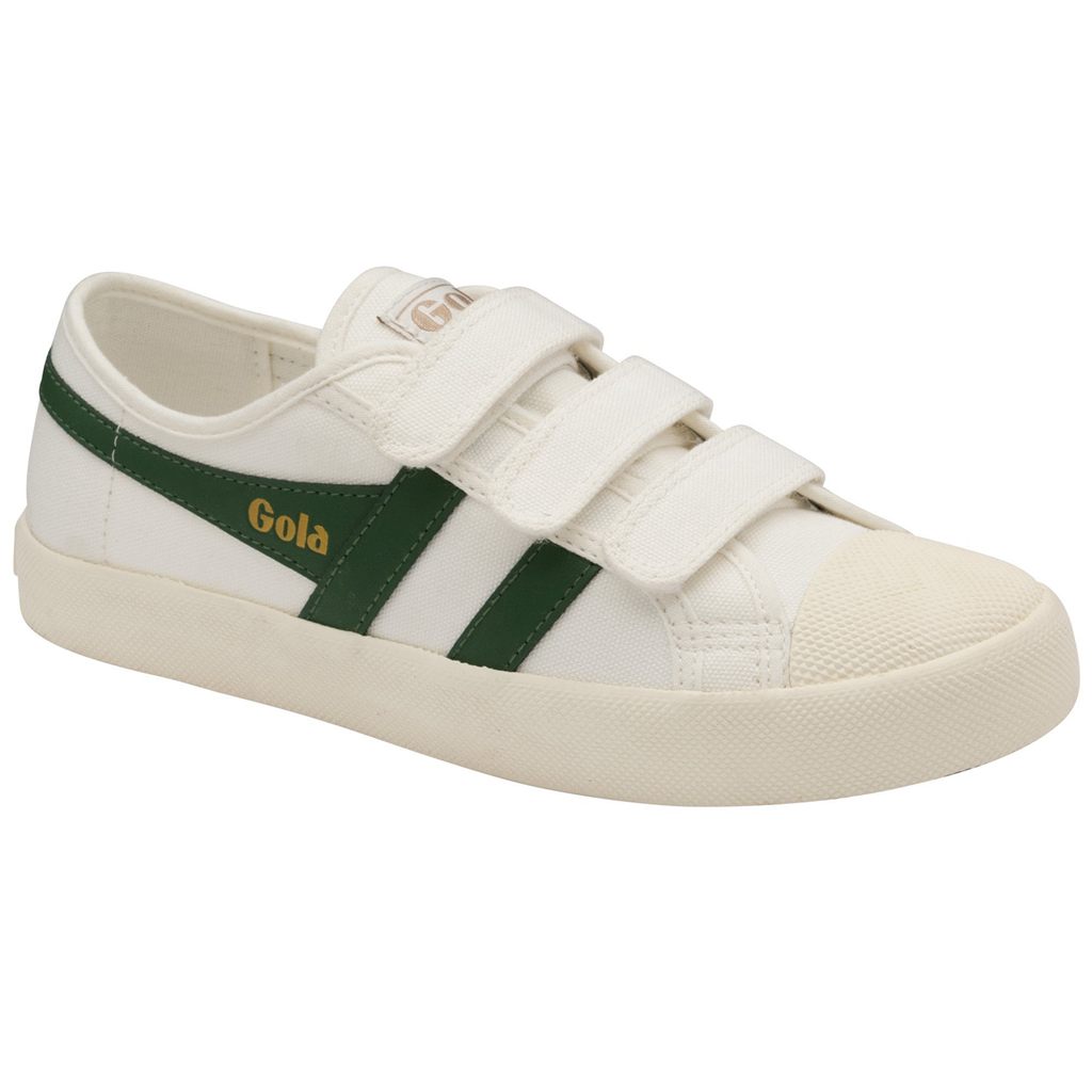 Gola Vegan Classics Coaster Strap Sneakers Białe Ciemny Zielone Polska | 7642SNAHK
