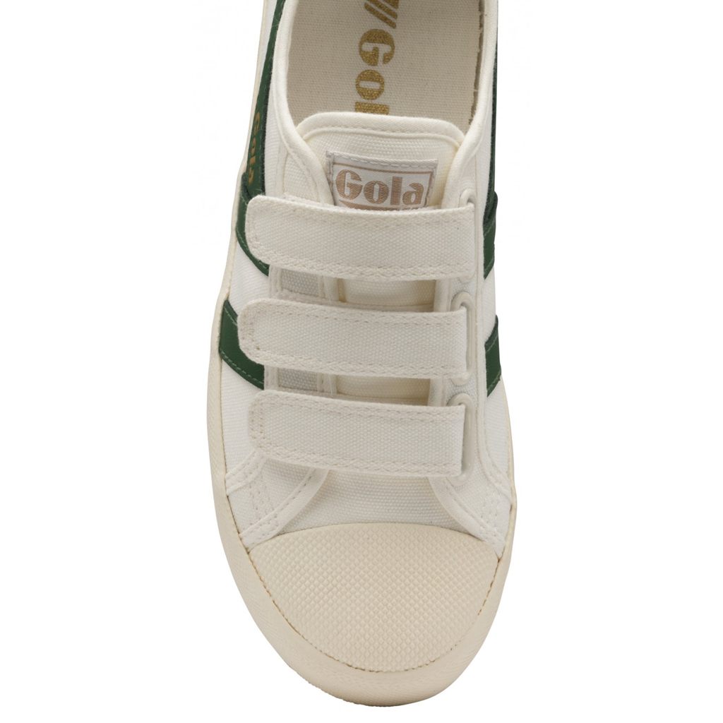 Gola Vegan Classics Coaster Strap Sneakers Białe Ciemny Zielone Polska | 7642SNAHK