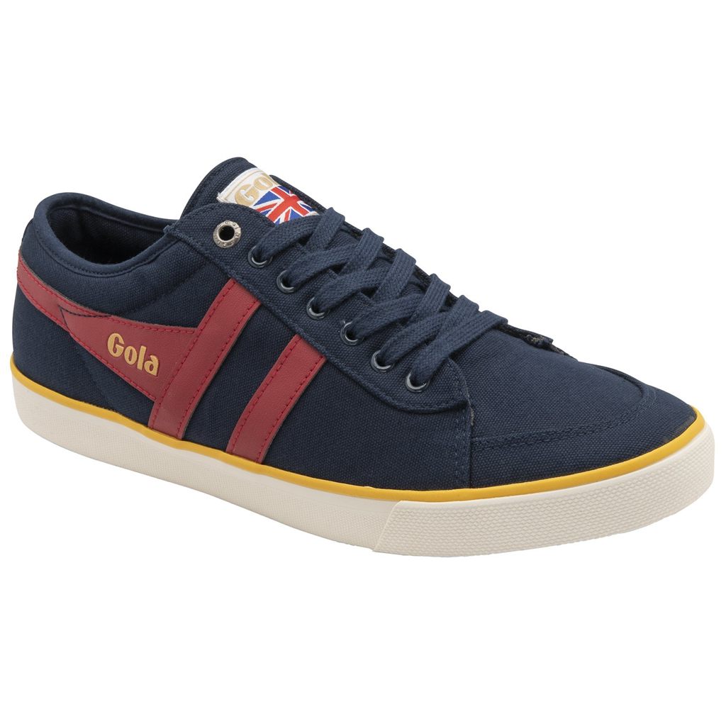 Gola Vegan Classics Comet Plimsoll Sneakers Granatowe Jasny Czerwone Polska | 4061POLYV