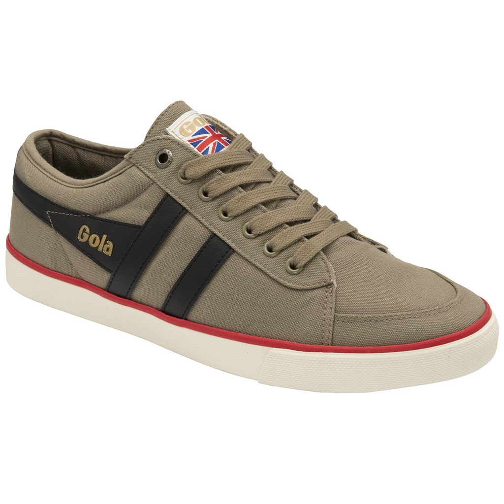 Gola Vegan Classics Comet Plimsoll Sneakers Czarne Jasny Czerwone Polska | 7638PLOCN