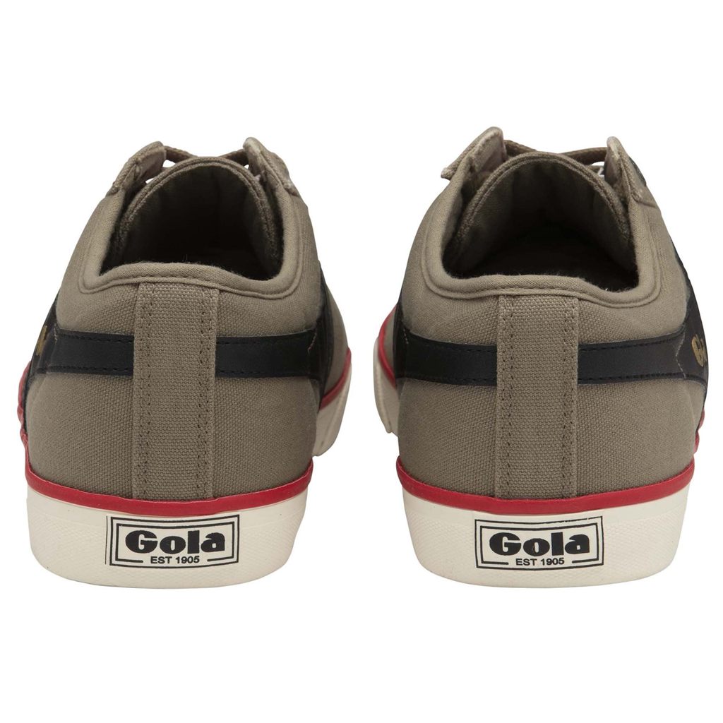 Gola Vegan Classics Comet Plimsoll Sneakers Czarne Jasny Czerwone Polska | 7638PLOCN