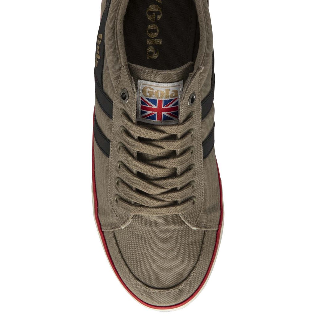 Gola Vegan Classics Comet Plimsoll Sneakers Czarne Jasny Czerwone Polska | 7638PLOCN