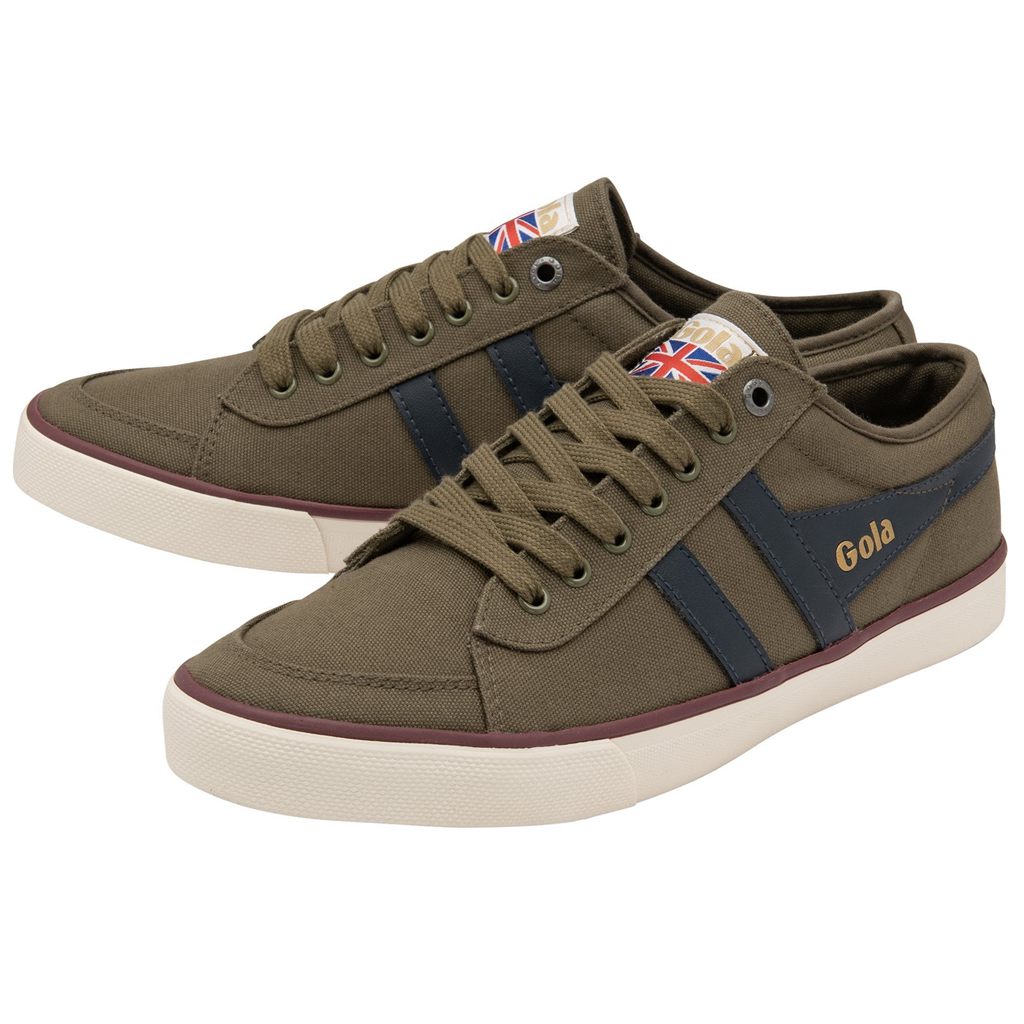 Gola Vegan Classics Comet Plimsoll Sneakers Khaki Granatowe Bordowe Polska | 0248OWVCI